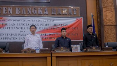 Resmi! Bupati dan Wakil Bupati Bangka Barat Diberhentikan, Ini Sosok Penggantinya