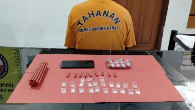 Dini Hari Digeledah, Buruh Bangka Barat Kedapatan Simpan 23 Paket Sabu di Parittiga