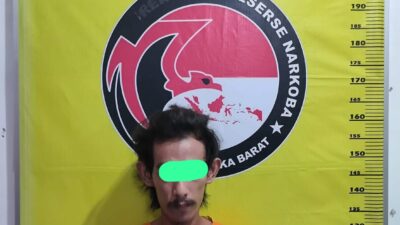 Baru Dua Bulan Bebas, Residivis Narkoba di Mentok Kembali Ditangkap Polisi