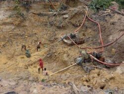 Kawasan Air Mesu Barat Kembali Ramai Tambang Timah Ilegal