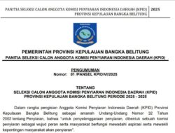 Resmi Dibuka! Seleksi Anggota KPID Babel 2025-2028, Cek Syarat dan Jadwalnya di Sini