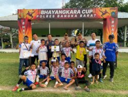 SSB Himawari Juara Turnamen Sepak Bola U-12 Piala Hari Bhayangkara ke-79 di Bangka Barat
