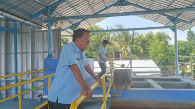 Pasokan Kolong Ngos-ngosan, Perumdam TSS Bangka Barat Manfaatkan Air Sungai Samping Kantor