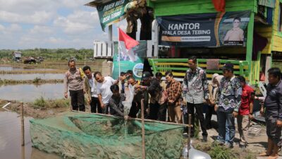 Ribuan Bibit Lele dan Nila Digelontorkan, Wabup Yus Derahman Janji Dampingi Warga Atasi Stunting
