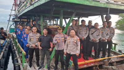 Operasi Subuh! Polisi Bongkar Tambang Ilegal di Perairan Cupat, Ponton, Penambang Hingga Pasir Timah Diamankan