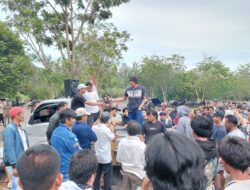 Ratusan Warga Bangka Barat Datangi Kantor Bupati, Korlap: Kami Bisa Menambang Timah