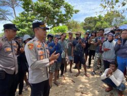 Polsek Mentok Hentikan Aktivitas Tambang Timah Ilegal di Perairan Tembelok dan Keranggan