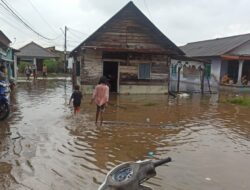 Banjir Rob Rendam Permukiman Pesisir Mentok, Warga Diminta Waspada