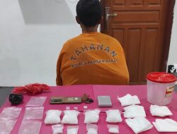 Pria Asal Sumsel Ditangkap di Bangka Barat, Polisi Sita 439 Gram Sabu
