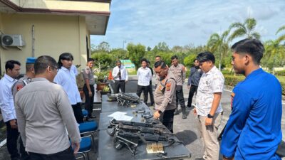 Polres Bangka Barat Cek Senpi Anggota, Pastikan Penggunaan Sesuai SOP